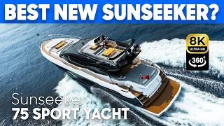 360° TOUR: Sunseeker 75 Sport Yacht Tour & Review
