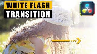 How to Add White FLASH TRANSITION in Davinci Resolve