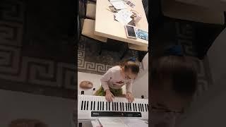 Anna on piano