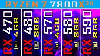 RX 470 vs RX 480 vs RX 570 vs RX 580 vs RX 590 || NEW DRIVER || PC GAMES TEST ||