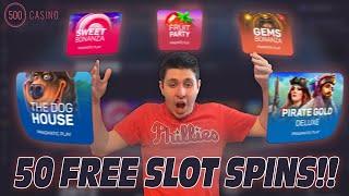 How To Get 50 Free Slot Spins on 500.Casino