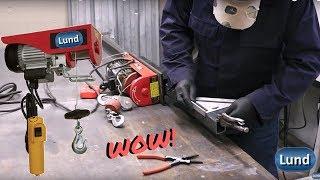 LOW COST Electric Cable Hoist! Welding, Fabricating and Install!