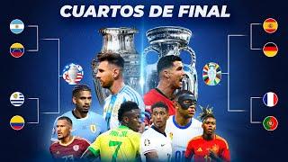 ¿Quiénes avanzarán a las semifinales en la COPA AMERICAy la EUROCOPA 2024? - Predicción