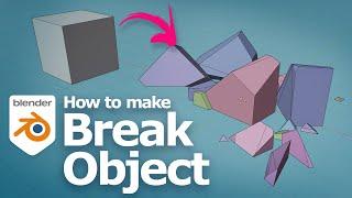 How to break an object in Blender using free addon Cell Fracture