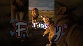 A boy explored the rocky hills.A lion watched him from the shadows.His dog charged with fearless...