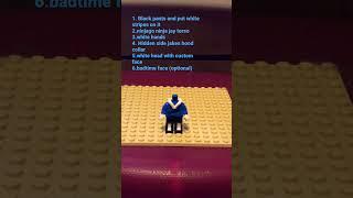 How to make a Lego Sans figure (Undertale)