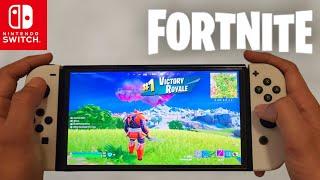 Nintendo Switch OLED Fortnite Zero Build Gameplay with SAMURAI BAYMAX Skin