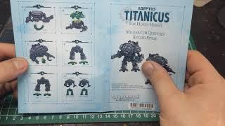 Unboxing Forge World's Styrix and Magaera for adeptus titanicus.