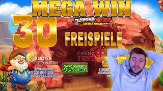 30 FREE SPINS Gamble on DIAMOND MINE EXTRA GOLD MEGAWAYS Slot