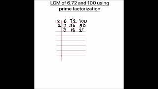 How to find the LCM of 6 72 and 120 / Finding LCM of three numbers / lcm of 6 72 and 120