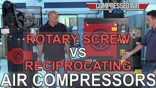 Rotary Screw VS Reciprocating Air Compressors | CompressedAirUSA.com