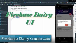 Flutter Firebase dairy UI. Firebase cloud firestore complete guide