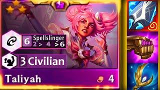 HOW BROKEN IS 6 SPELLSLINGER +MANAZANE + 3 CIVILIAN ⭐⭐⭐ TALIYAH  RRRRR TFT SET 8