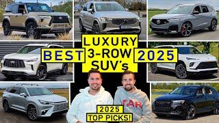 BEST 3-Row Luxury Midsize SUVs for 2025 -- Our TOP PICKS After Reviewing ALL of Them!