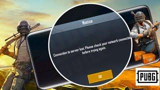 How to Fix Connection to Server Lost Please Check Your Network Connation Error In PUBG Mobile