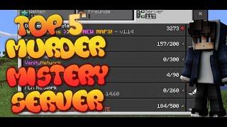 ️ Top 5 Murder Mystery Minecraft PE SERVER! 「MCPE DEUTSCH MULTIPLAYER SERVER」- StyloHD