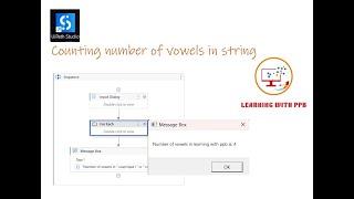 Counting number of vowels in string - UiPath Studio