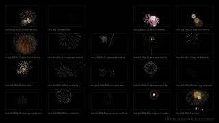 Fireworks 4k UHD Video Black Footage Video Pack Collection: Our Top 20 (Contact Sheet)