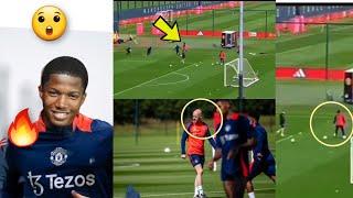 Wow! Chido Obi Martin Unstoppable at Carrington training,  Manchester United has a gem