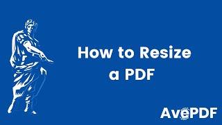 How to resize a PDF online (AvePDF Resize tool)