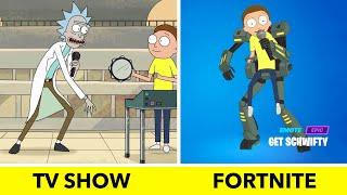 Comparing FORTNITE Get Schwifty Dance vs RICK AND MORTY Get Schwifty Dance