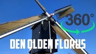 Watch oldest type of Dutch Windmill in 360