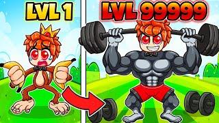 Level 1 vs. Level 999 Der muskulöseste AFFE im ANIMAL GYM Roblox!