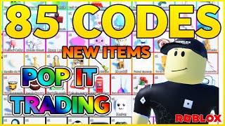 NEW CODE85 CODES ⭐ ALL WORKING CODES for POP IT TRADING⭐  Roblox 2023 ⭐ Codes for Roblox TV