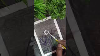 easy flower Drawing | CRAFTY | #postercolour #crafty #status #feed#shot