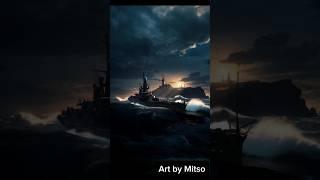 Admiral Graf Spee - live art by Mitso #modernwarships #mwnews #mwcreator #mw #game