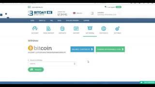 BITDAY Online Money Withdrawal Proof 3rd Oct 2016