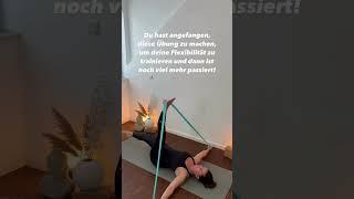 Du hast angefangen, diese Übung zu machen, um deine Flexibilität zu trainieren und dann…