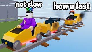 I USED TROLLING CART On Roblox Cart Ride Around Nothing