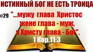 #29 "...мужу глава Христос, жене глава-муж, Христу глава Бог". 1Кор.11:3.