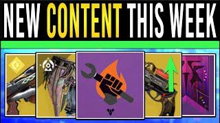 Destiny 2: NEW CONTENT THIS WEEK! New PATCH, PvE BUFF, Festival Prep, Vesper Fix & Changes (22 Oct)