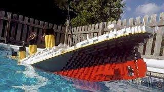 Sinking LEGO Titanic [7 foot model]