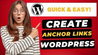 How To Create Anchor Links In WordPress 2024  - (FAST & Easy!)