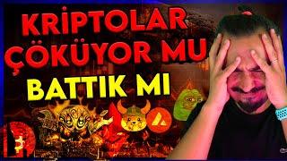 BATTIK MI!! TÜM PİYASA ÇÖKÜYOR MU? BITCOIN VE ALTCOİN'LER NEDEN DÜŞÜYOR! ACİL YAYIN!