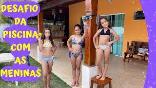 DESAFIO DA PISCINA COM ELAS JOGANDO BASQUETEBOL