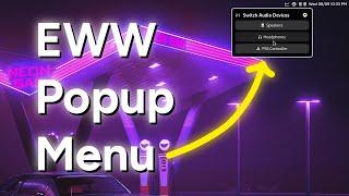 EWW Bar Popup Window/Widget | Hyprland | Arch Linux