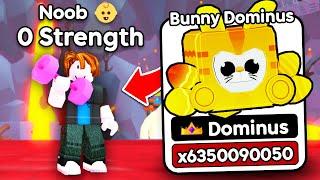 Starting Over as NOOB with NEW STRONGEST PET in Arm Wrestling Simulator! (Roblox)