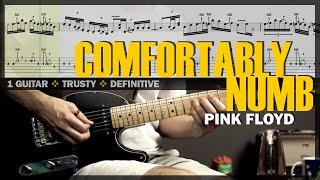 Comfortably Numb | Guitar Cover Tab | Guitar Solo Lesson | Backing Track with Vocals  PINK FLOYD