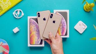 Gold iPhone XS Max vs XS Unboxing + Comparison!