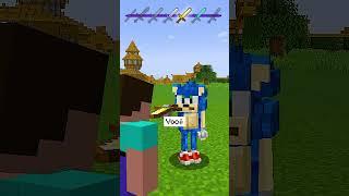 MINECRAFT, MAS CADA VEZ QUE ALGUÉM DIZ NÃO, MINHA ESPADA MELHORA! #shorts