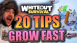 20 lifechanging tips & tricks [gain power fast] Whiteout Survival Guide