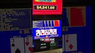 Awesome win on video poker but I lost it all back :( #vegas #lasvegas #poker #videopoker
