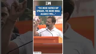 #Shorts | "The more hatred BJP spreads, the more INDIA alliance will..." | Rahul Gandhi | Congress