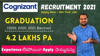 Cognizant Recruitment in Telugu 2021 || ₹40,000/- PM || IT Jobs in Telugu 2021