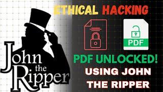 Unlock Any PDF? Cracking Passwords Using John the Ripper! | SanRocker | 2025