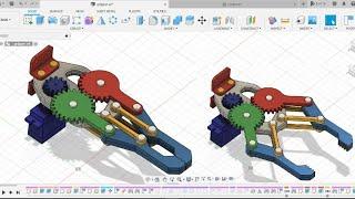 How to make a Robotic Gripper In Fusion 360 | Fusion 360 Tutorial